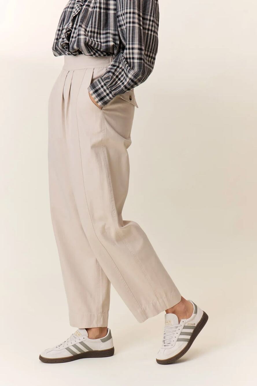 LEON & HARPER Penelope Pleated High Waisted Trousers 36 2